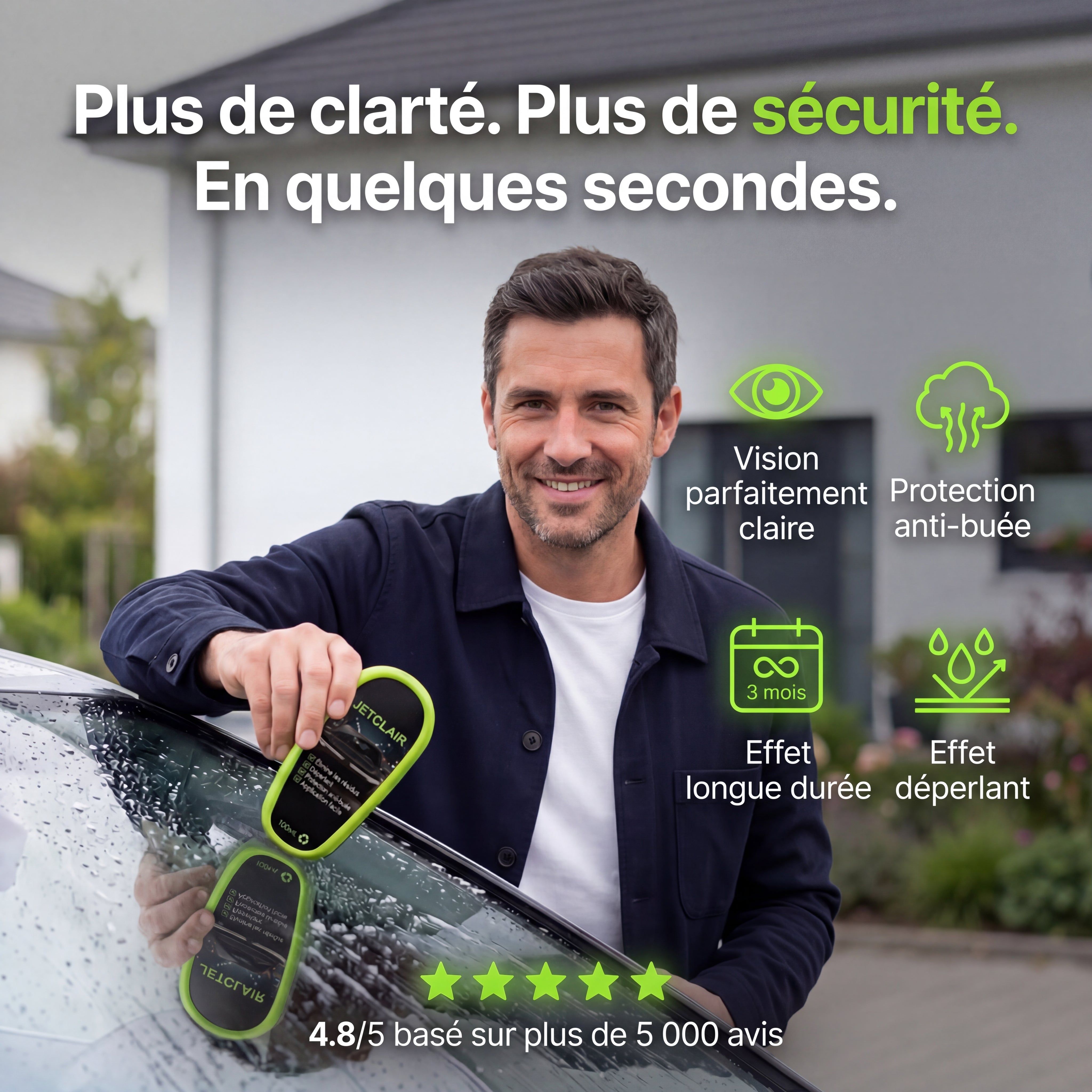 JetClair™ – Nettoyant Anti-Buée & Vision Claire Instantanée